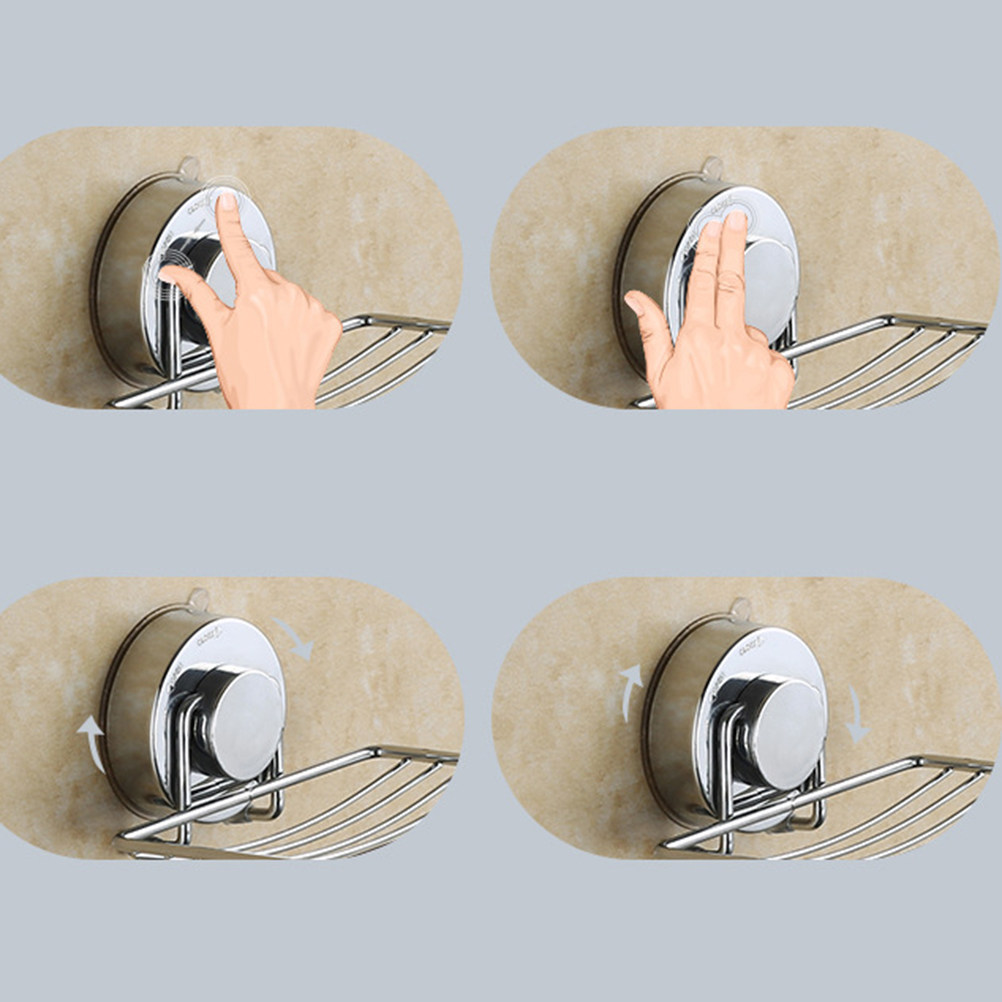 Soap Dish Draining - Punch-free Soap Dish Drain Rack Power-grip