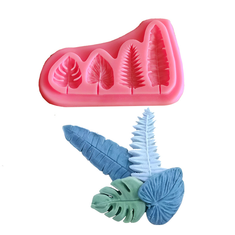 Soap Making Party - Palm Leaves And Turtle Leaf Silicone