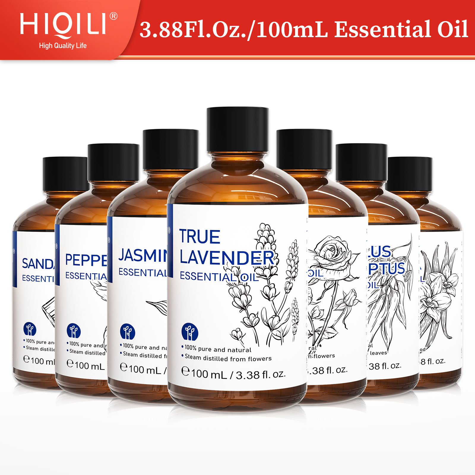 Soap Making Ingredients - HIQILI 100% Natural,100mL Essential Oil Used