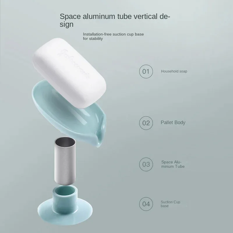 Drain Soap Holder Leaf Shape S - огляд і ціна Soap Dish Draining