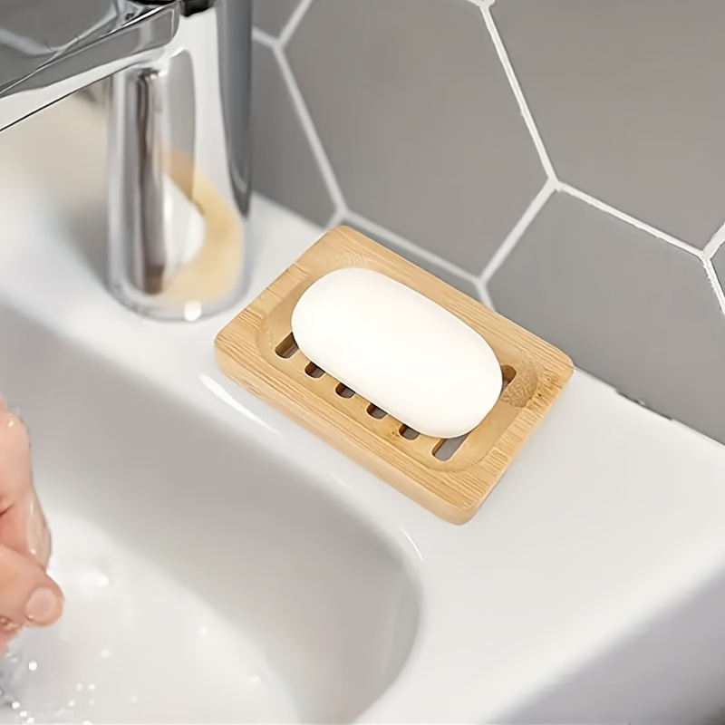 Bamboo Case Tray Wooden Preven - огляд і ціна Soap Dish Draining