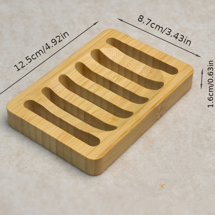 Bamboo Case Tray Wooden Preven - огляд і ціна Soap Dish Draining