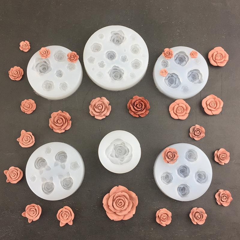 3D Rose Flower Shape Leaf Sili - огляд і ціна Soap Making Utensils