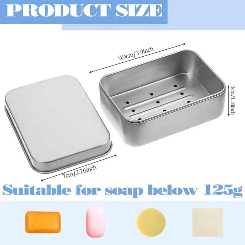 1PC Portable Double-layer Alum - огляд і ціна Soap Dish Draining