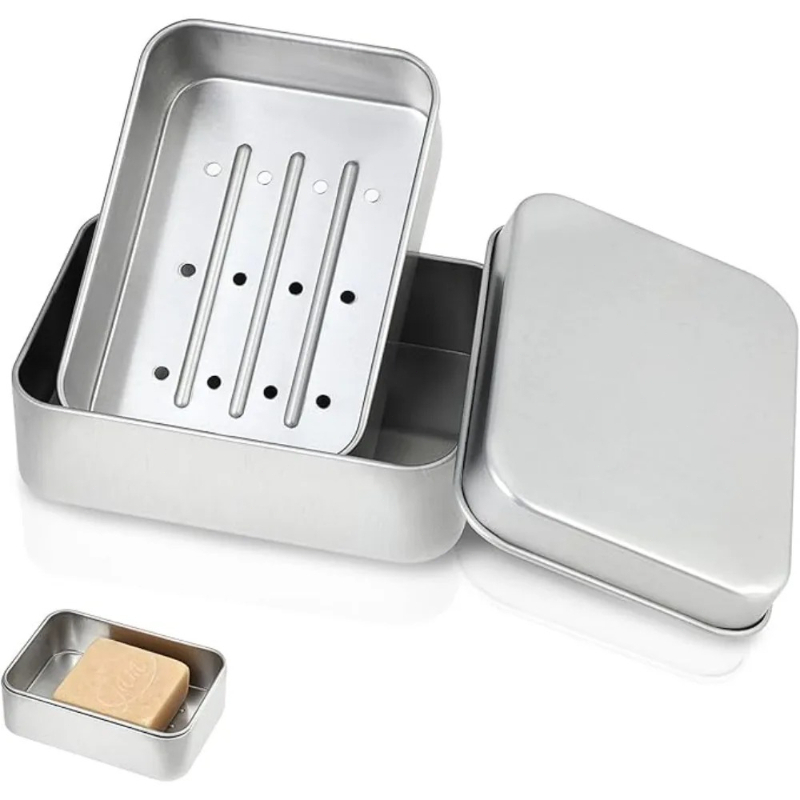 1PC Portable Double-layer Alum - огляд і ціна Soap Dish Draining
