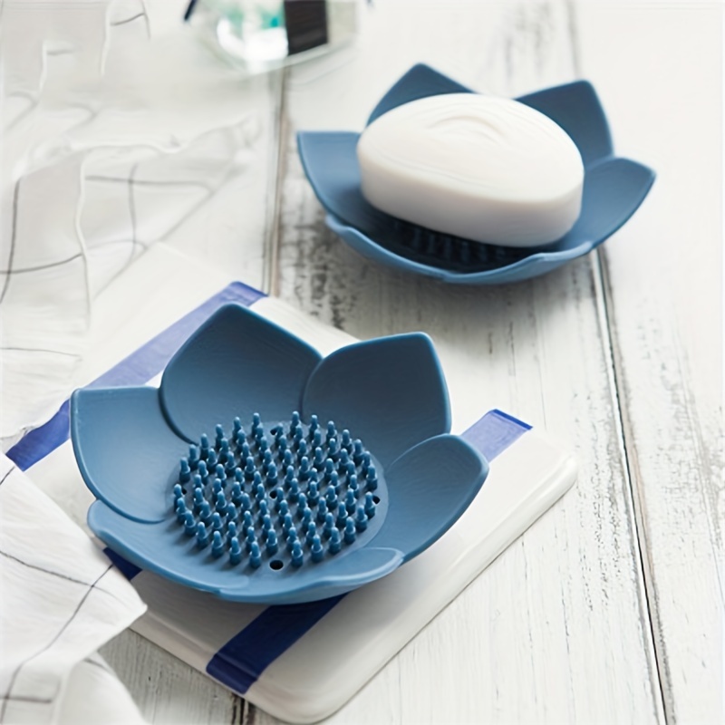 Soap Box Lotus Shape Non-slip  - огляд і ціна Soap Dish Draining