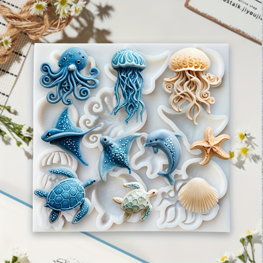 Sea Animal Silicone Mold Octop - огляд і ціна Soap Making Essentials