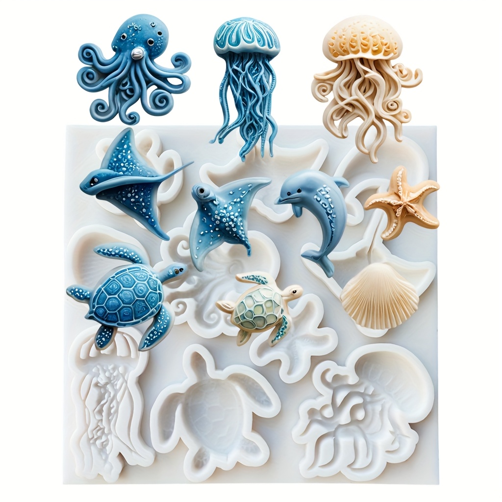 Sea Animal Silicone Mold Octop - огляд і ціна Soap Making Essentials