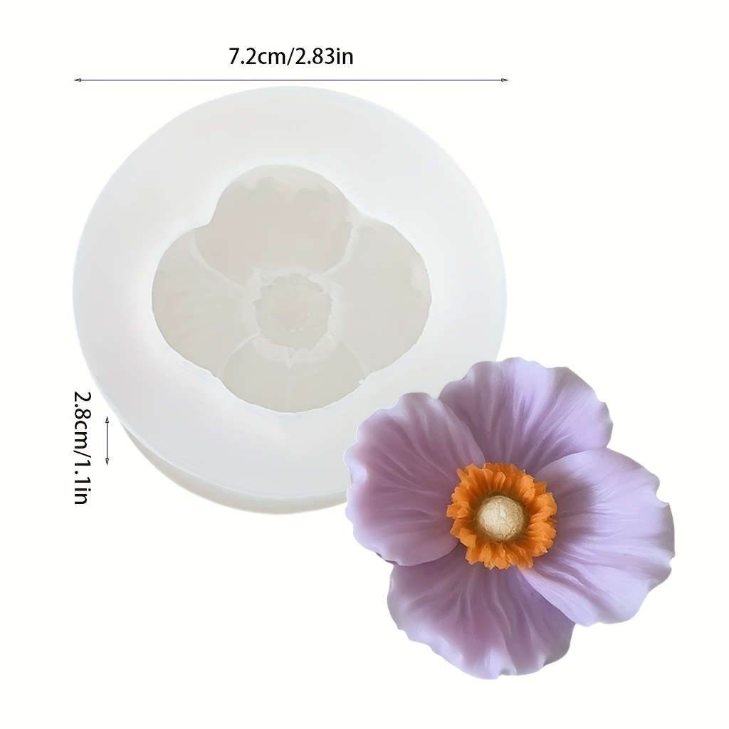 Flower Silicone Candle Mold, C - огляд і ціна Soap Making In Home