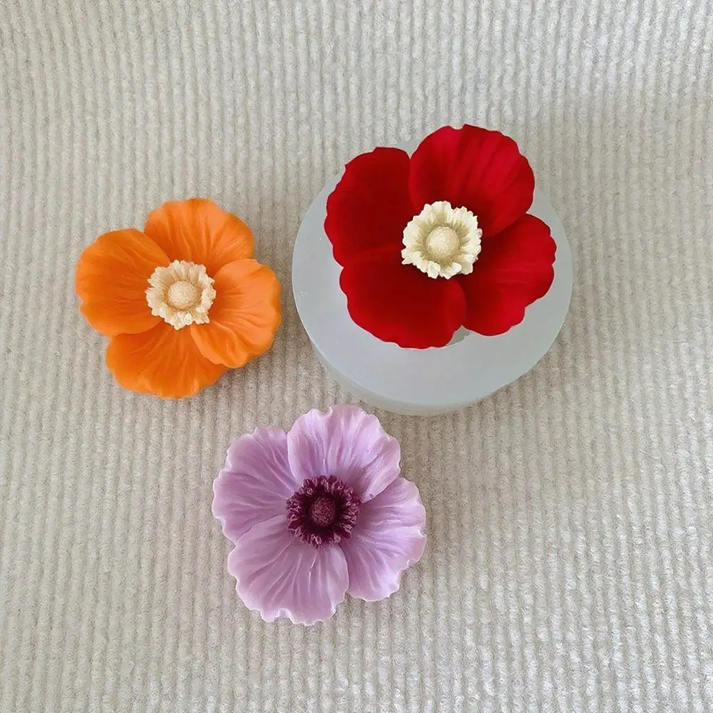 Flower Silicone Candle Mold, C - огляд і ціна Soap Making In Home