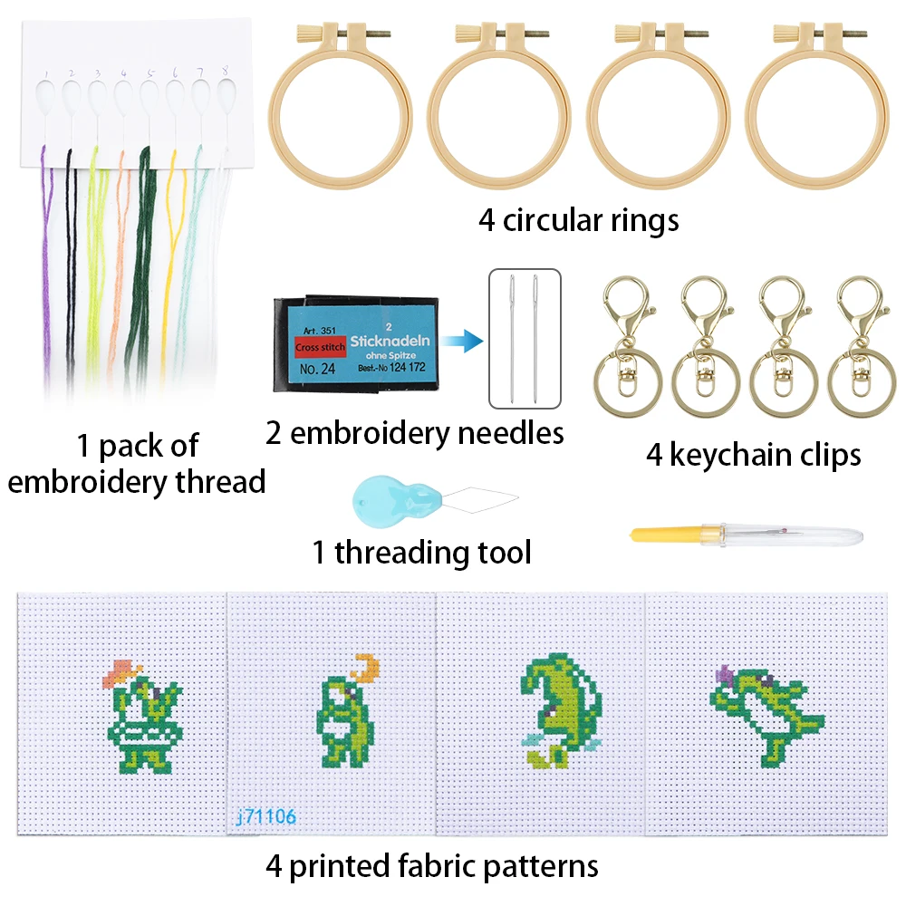 4pcs Embroidery Starter Kit DI - огляд і ціна Soap Making Kit For Kids