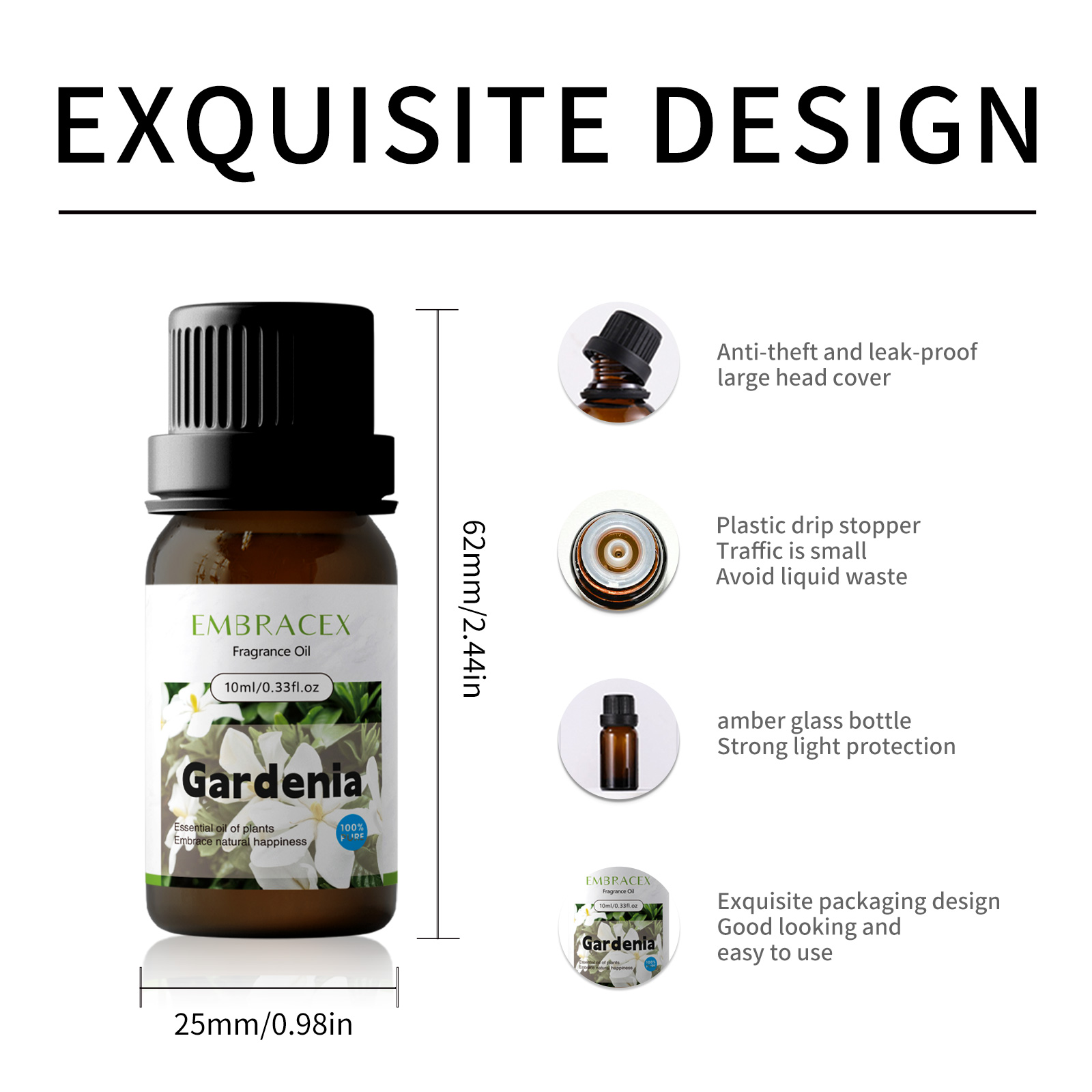 10ml Gardenia Essential Oil Ma - огляд і ціна Soap Making Ingredients