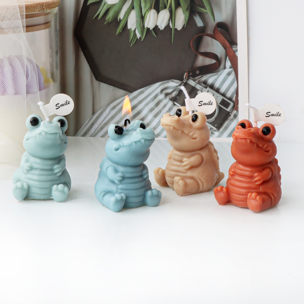 3D Cute Crocodile Candle Silic - огляд і ціна Soap Making In Home