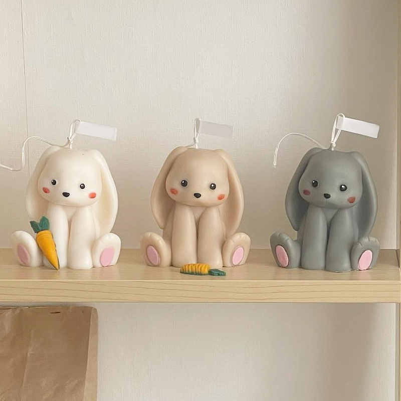 Sitting Rabbit Silicone Candle - огляд і ціна Soap Making In Home