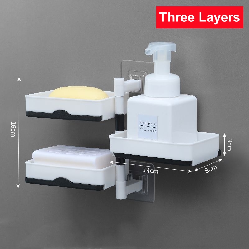 2/3/4 Rotating Drain Soap Box, - огляд і ціна Soap Dish Draining