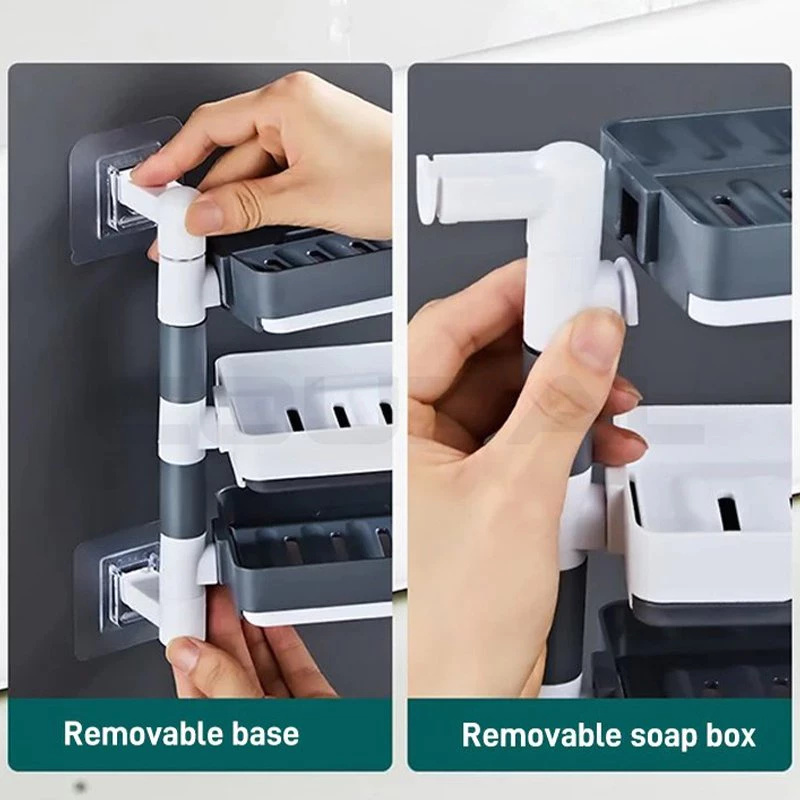 2/3/4 Rotating Drain Soap Box, - огляд і ціна Soap Dish Draining