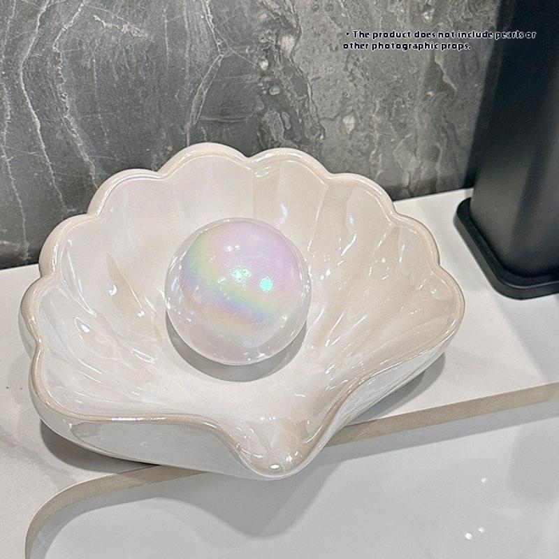1/2Pcs Shell Shape Drain Soap  - огляд і ціна Soap Dish Draining