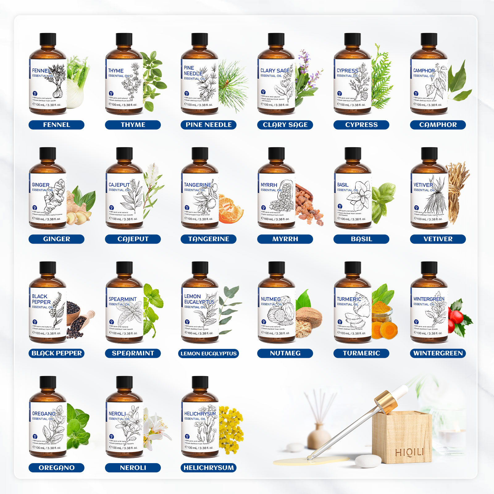 HIQILI 100% Natural,100mL Esse - огляд і ціна Soap Making Ingredients